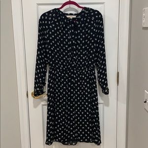 Black LOFT dres with floral print
